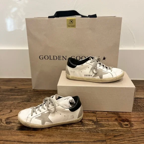 Golden Goose Shoes Golden Goose Superstar White Leather
